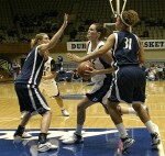 Alison Bales goes to the basket again...