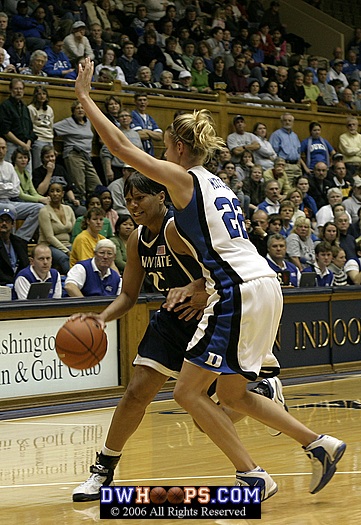 Brittany Mitch guards Penn State's Kamela Gissendanner (1 of 4)