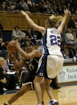 Brittany Mitch guards Penn State's Kamela Gissendanner (2 of 4)