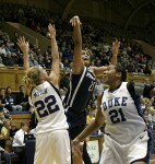 Brittany Mitch guards Penn State's Kamela Gissendanner (4 of 4)