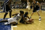 With Duke up by 30, Keturah Jackson hits the deck for a loose ball