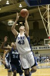 Alison Bales goes in for the layup