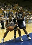 Joy Cheek works in the lane against Old Dominion's Jessica Canady (1 of 3)