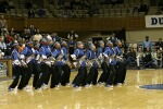 A dance team from Hillsborough provides halftime entertainment