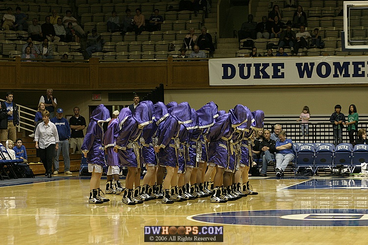 A dance team from Hillsborough provides halftime entertainment