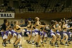 A dance team from Hillsborough provides halftime entertainment