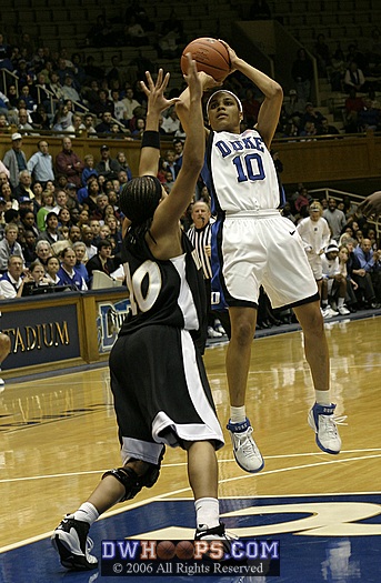 Lindsey Harding goes high in the air for a jump shot