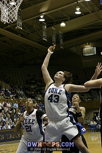 Alison Bales finish after a layup