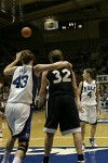 Tough "D" from Alison Bales forces the ball back out of the post (3 of 3)