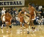 Wanisha Smith steals the ball and is fouled (2 of 3)