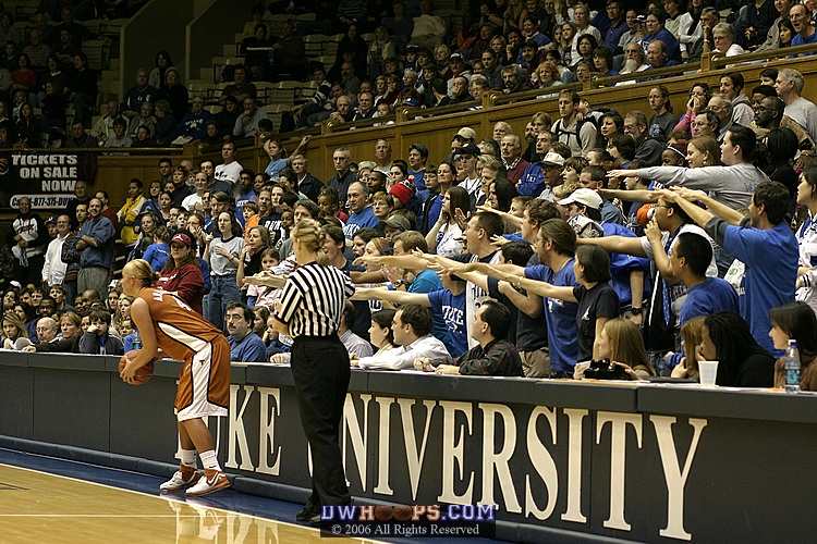 Cameron Crazies attempt to work their magic on Erika Arrarian